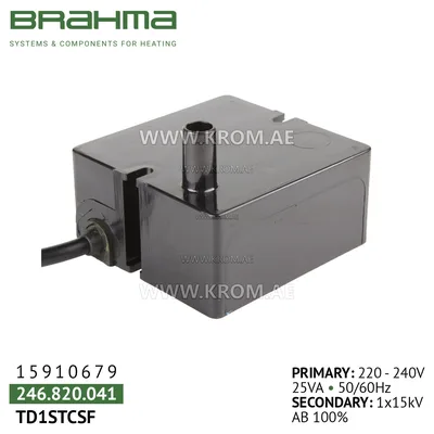 Brahma 15910679 TD1STCSF ignition transformer