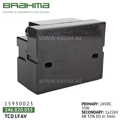 Brahma 15930023 TCD1FAV ignition transformer
