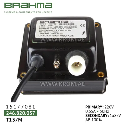 Brahma 15177081 T13/M ignition transformer