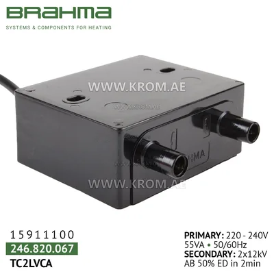 Brahma 15911100 TC2LVCA ignition transformer