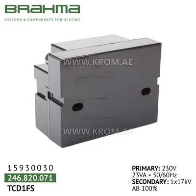 Brahma 15930030 TCD1FS ignition transformer
