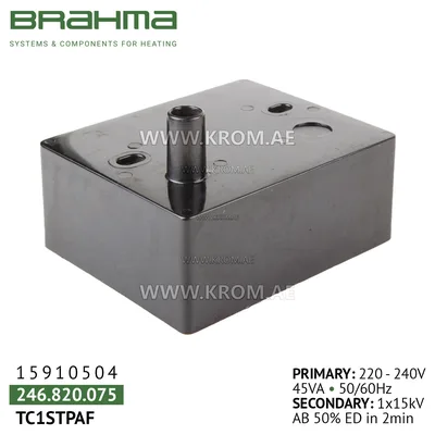 Brahma 15910504 TC1STPAF ignition transformer