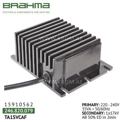 Brahma 15910562 TA1SVCAF ignition transformer