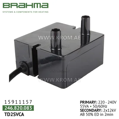 Brahma 15911157 TD2SVCA ignition transformer