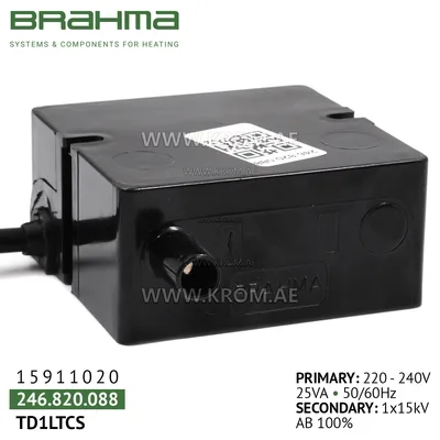 Brahma 15911020 TD1LTCS ignition transformer