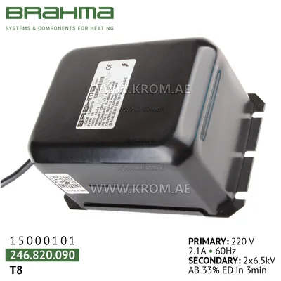Brahma 15000101 T8 ignition transformer