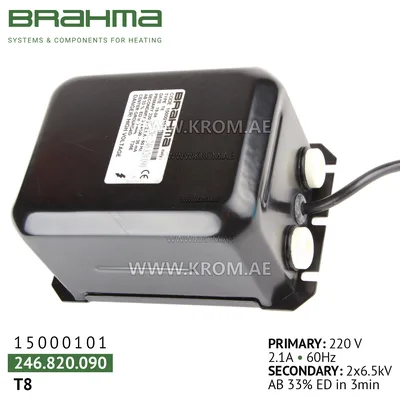 Brahma 15000101 T8 ignition transformer