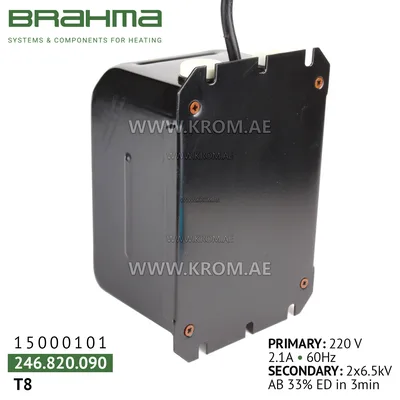 Brahma 15000101 T8 ignition transformer