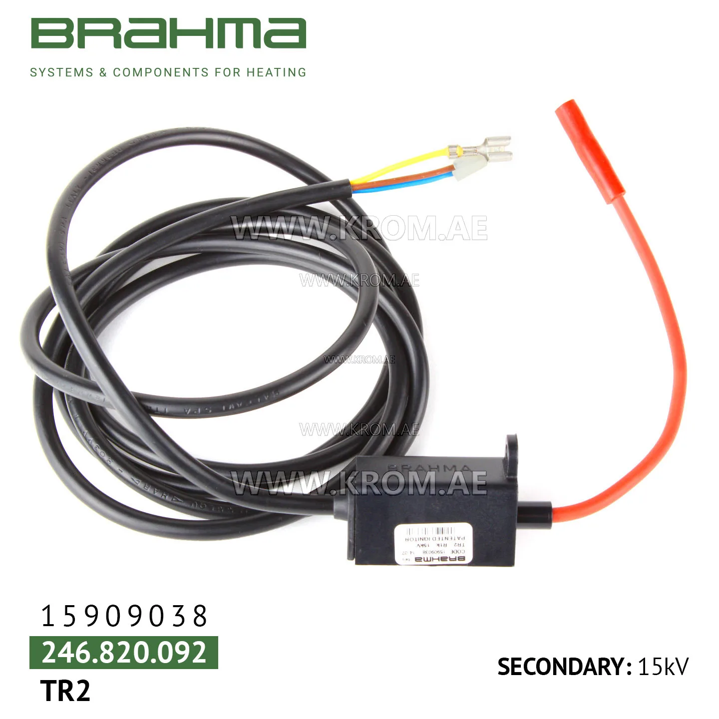 Brahma 15909038 TR2/A ignition transformer