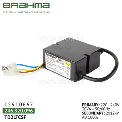 Brahma 15910667 TD2LTCSF ignition transformer