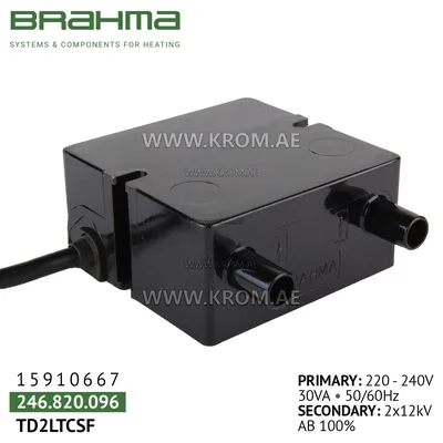 Brahma 15910667 TD2LTCSF ignition transformer