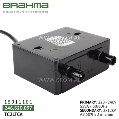 Brahma 15911101 TC2LTCA ignition transformer