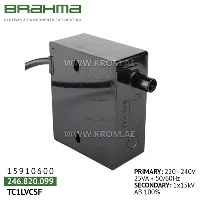 Brahma 15910600 TC1LVCSF ignition transformer