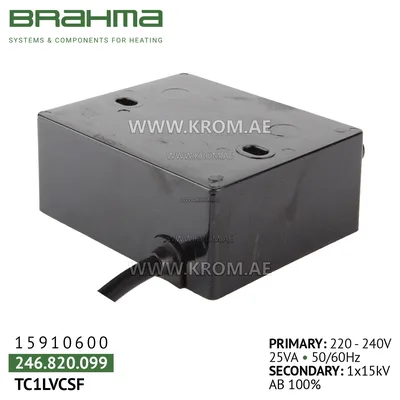 Brahma 15910600 TC1LVCSF ignition transformer