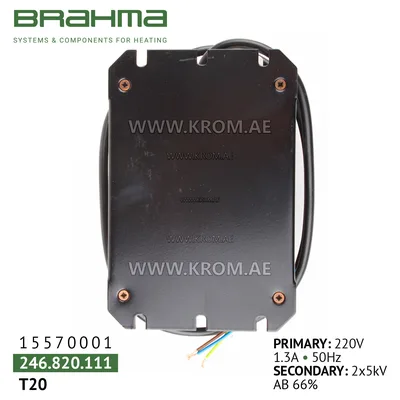Brahma 15570001 T20 ignition transformer