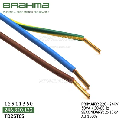 Brahma 15911360 TD2STCS ignition transformer