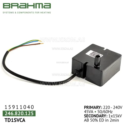 Brahma 15913452 TD1SVCA ignition transformer