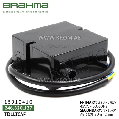 Brahma 15910410 TD1LTCAF ignition transformer