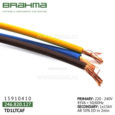 Brahma 15910410 TD1LTCAF ignition transformer