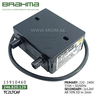 Brahma 15910460 TC2LTCAF ignition transformer