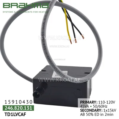 Brahma 15910430 TD1LVCAF ignition transformer
