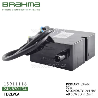 Brahma 15911116 TD2LVCA ignition transformer
