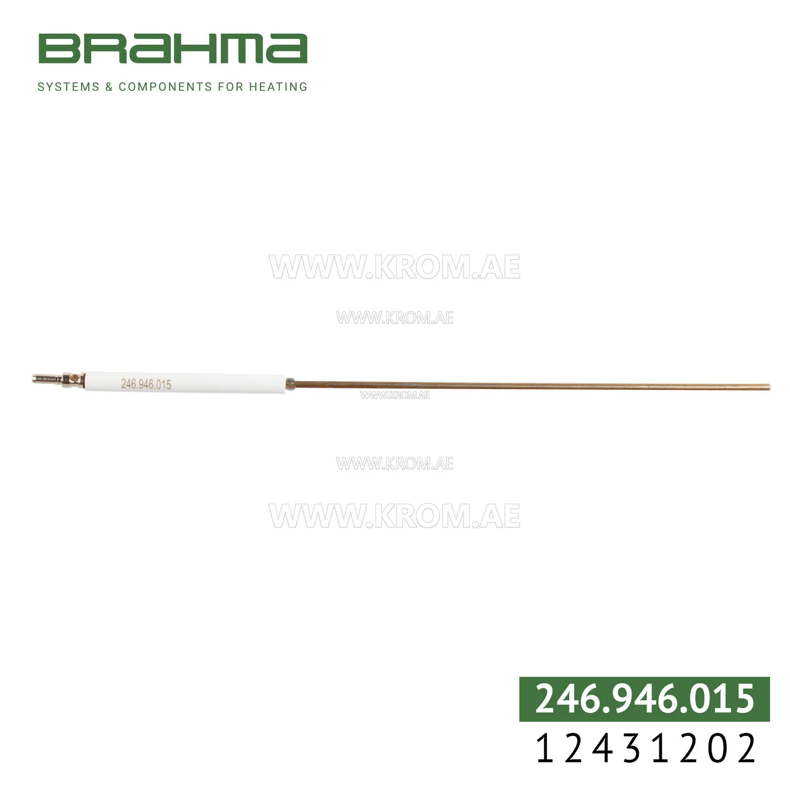 Brahma 12431202 K3,0 ALV 8-80. T4 200 electrode