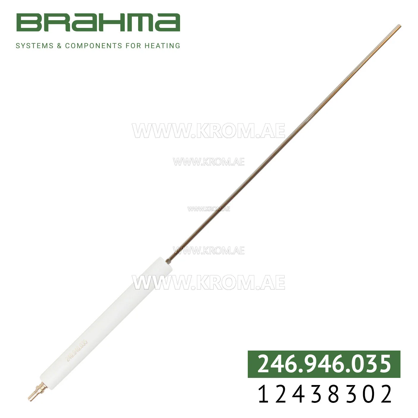Brahma 12438302 K3,0 ALV 14-152. T4 300 electrode