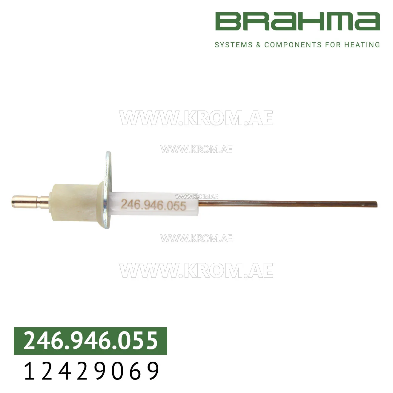 Brahma 12429069 RS25T4 FC65 G electrode