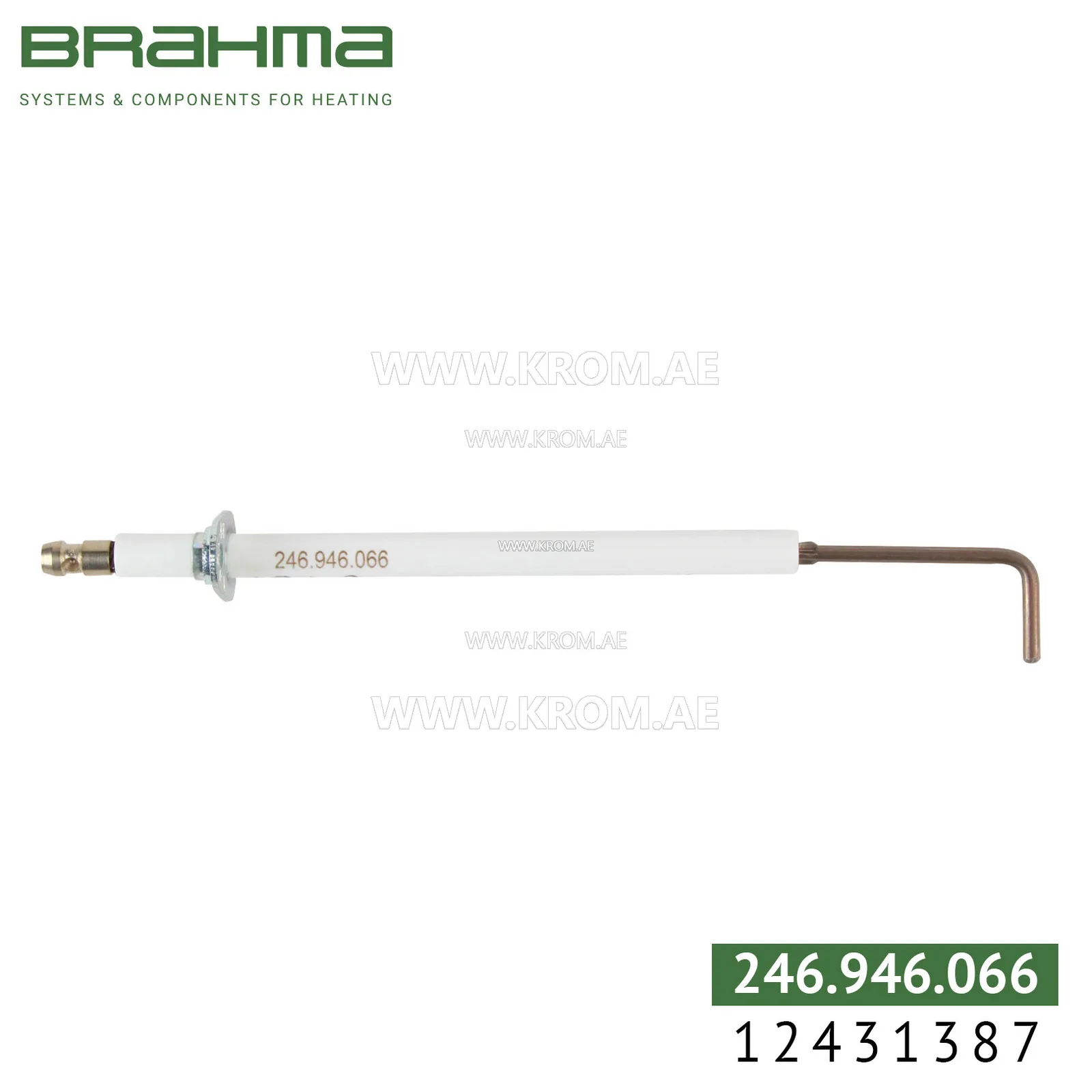 Brahma 12431387 K3,0 SALV 8-120. P2 electrode