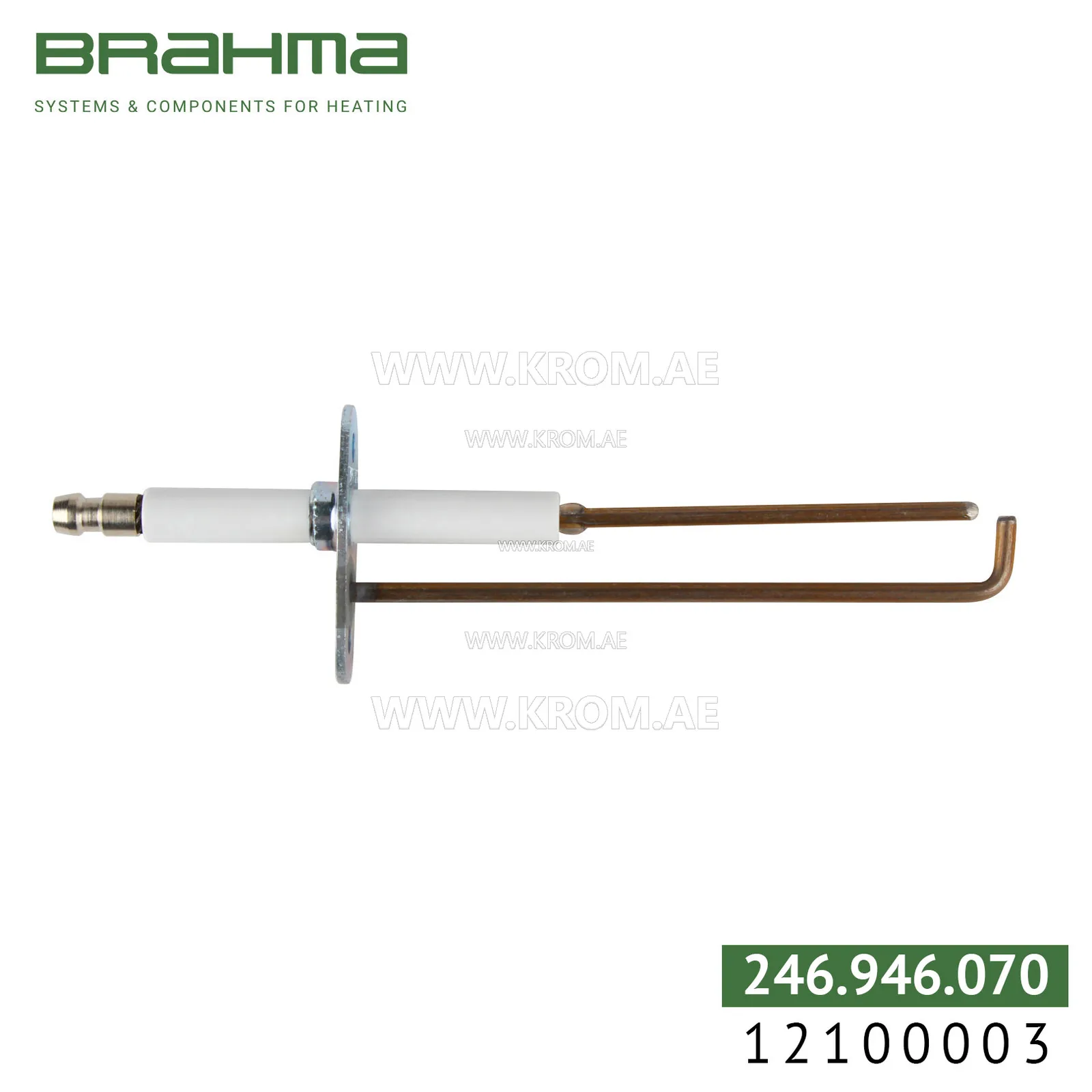 Brahma 12100003 K3,0 S2ALV 8-60. P1+FASTON electrode