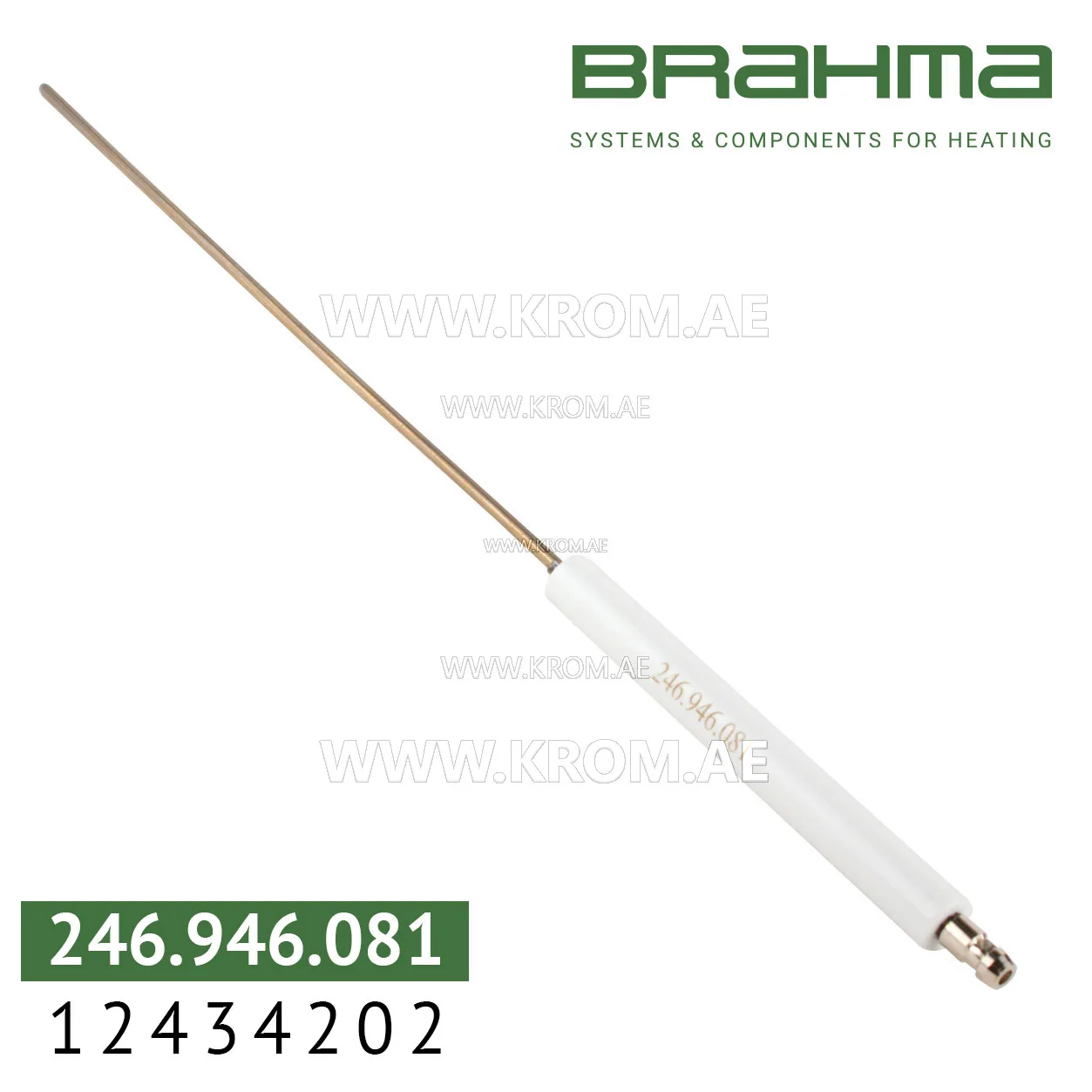 Brahma 12434202 K3A1 ALV 11-102.200 electrode