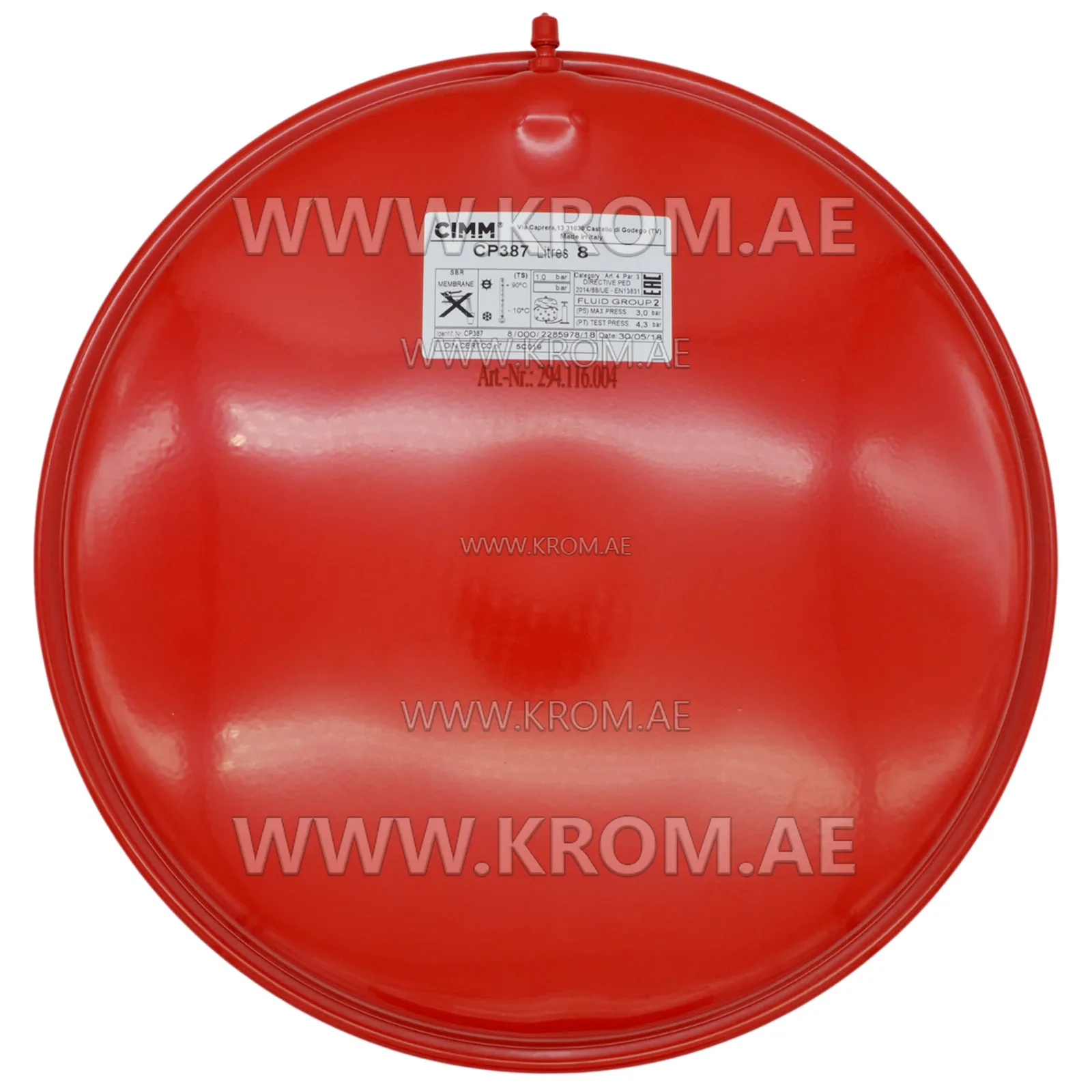 Baxi 760822/9 expansion vessel CP387/8, type 4