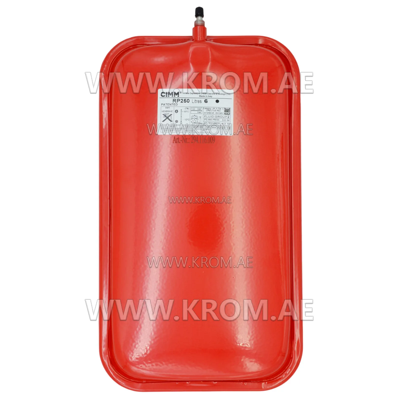 Baxi 940503/810 expansion vessel RP250/6, type
