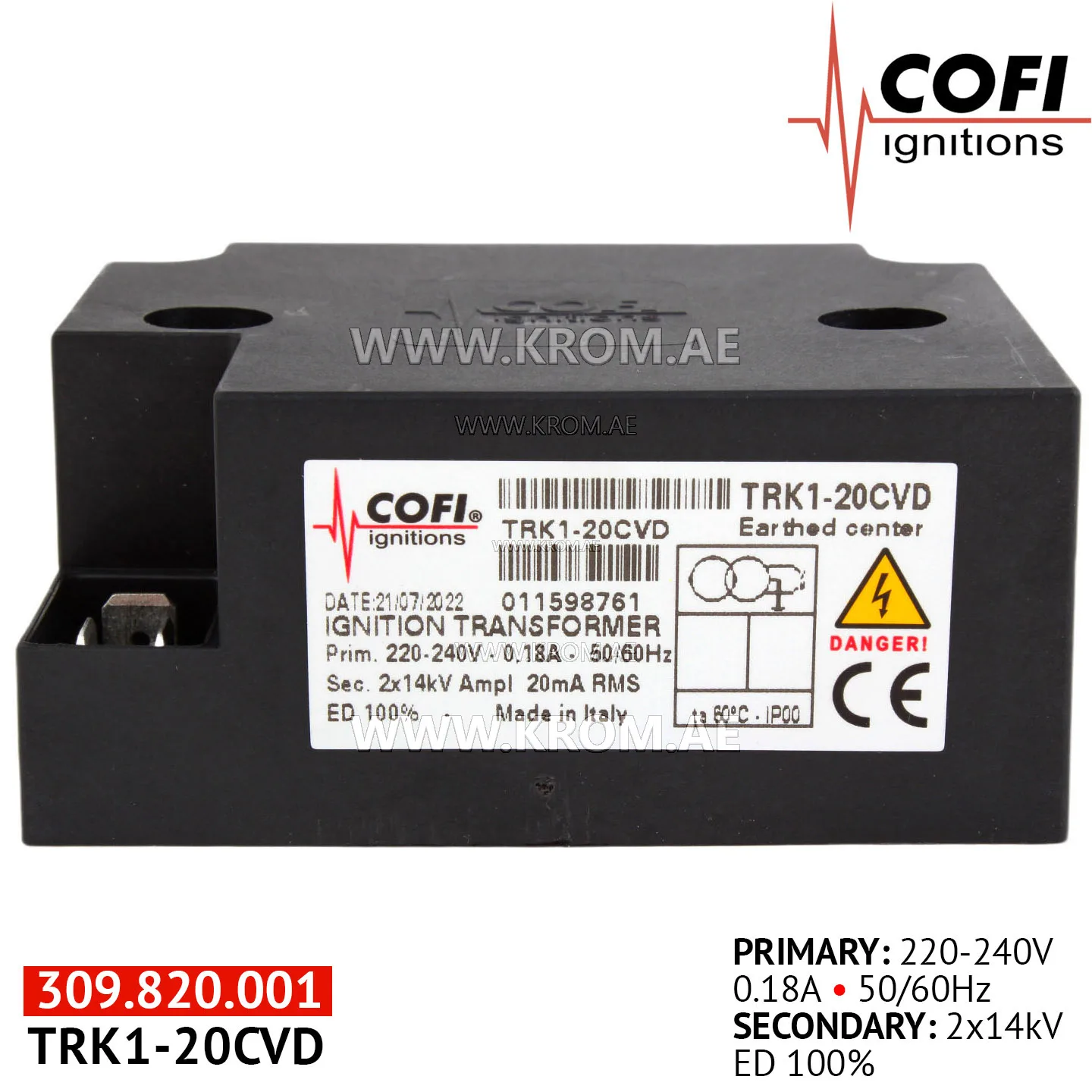 Cofi TRK1-20CVD ignition transformer