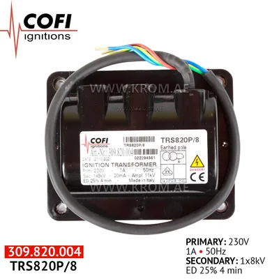 Cofi TRS820P/8 ignition transformer