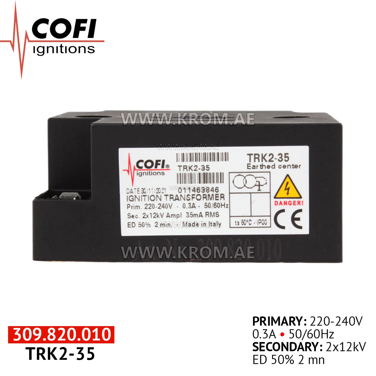 Cofi TRK2-35 ignition transformer