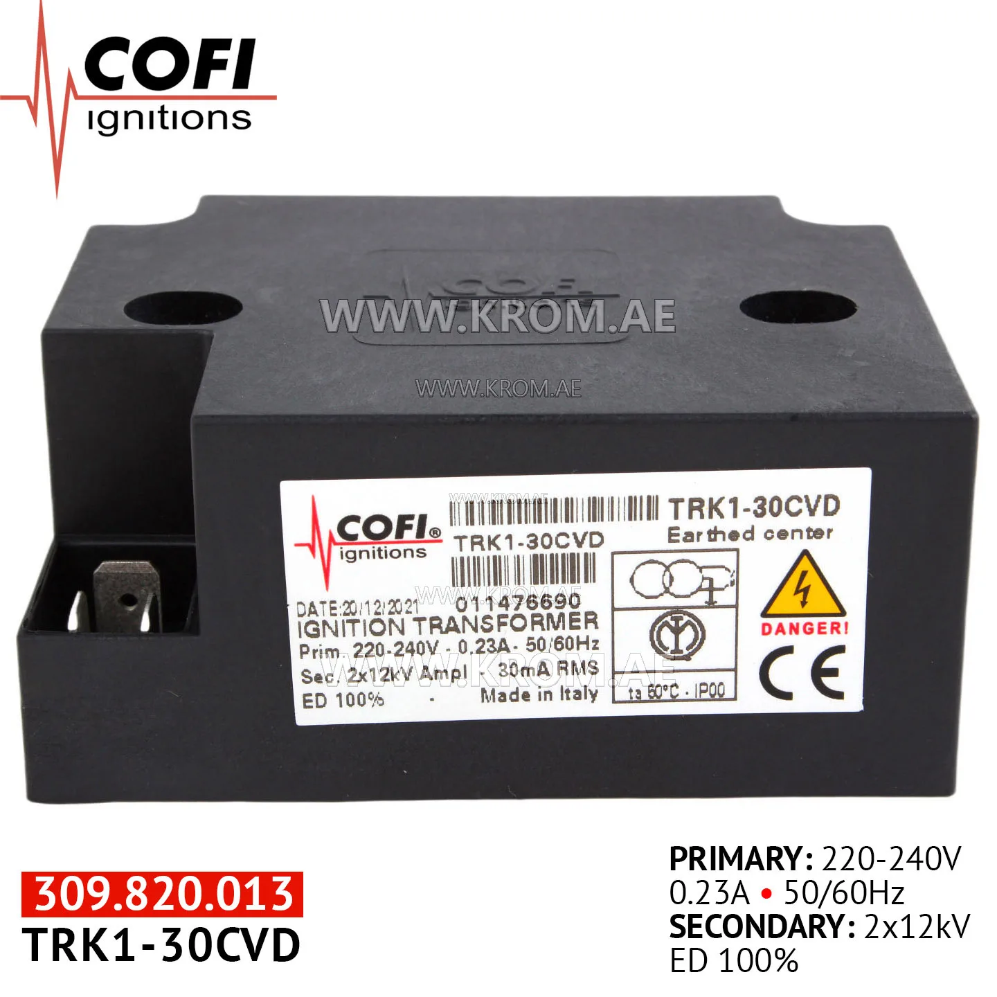 Cofi TRK1-30CVD ignition transformer