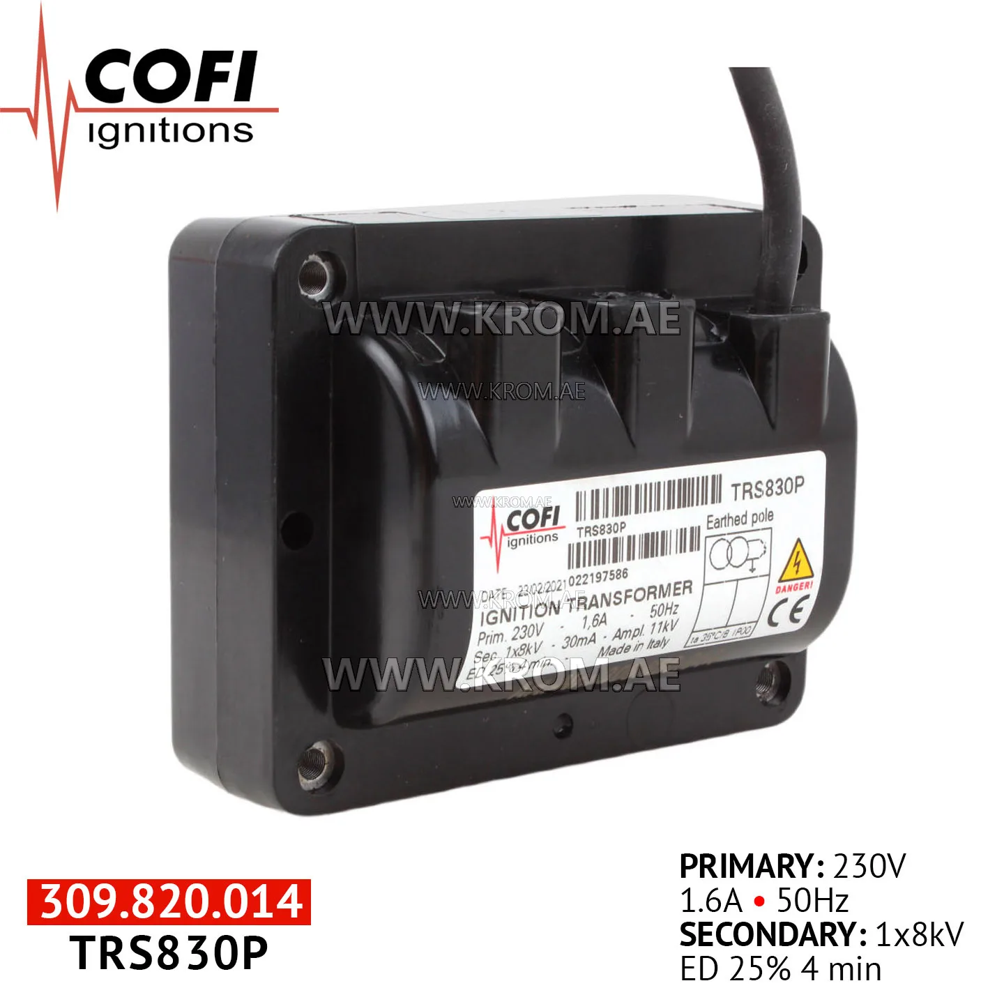 Cofi TRS830P ignition transformer