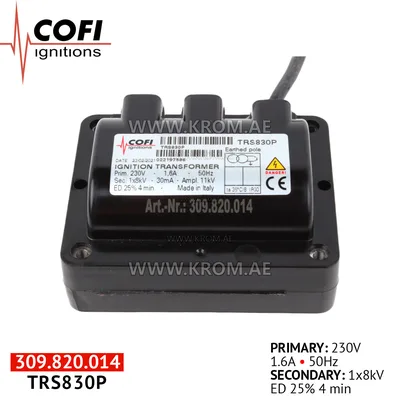 Cofi TRS830P ignition transformer