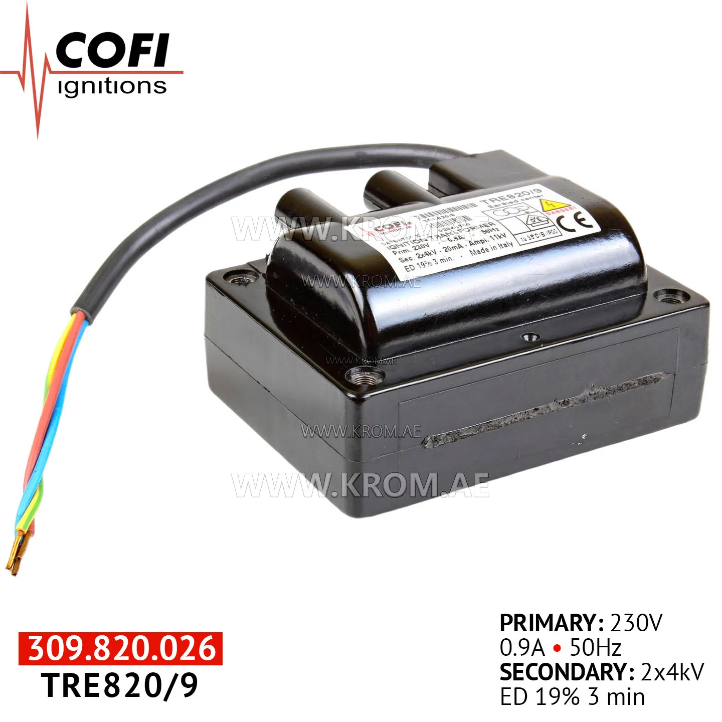 Cofi TRE820/9 ignition transformer