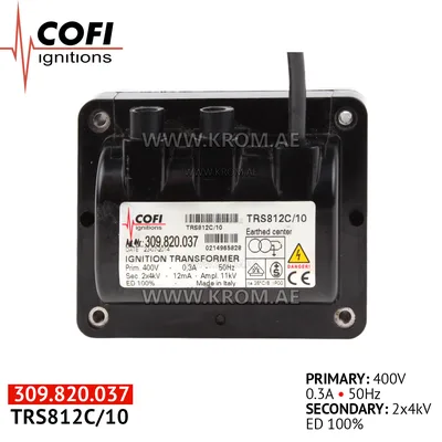 Cofi TRS812C/10 ignition transformer