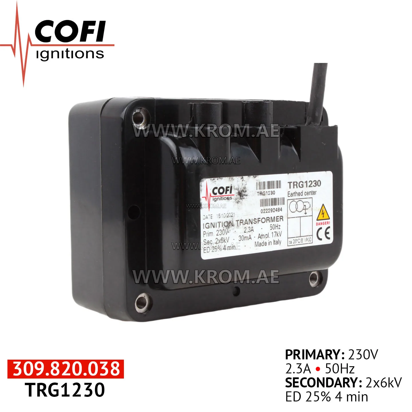 Cofi TRG1230 ignition transformer