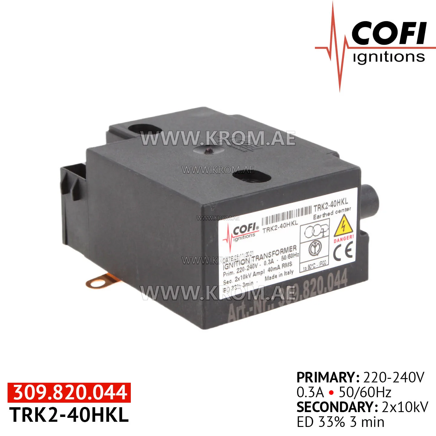 Cofi TRK2-40HKL ignition transformer