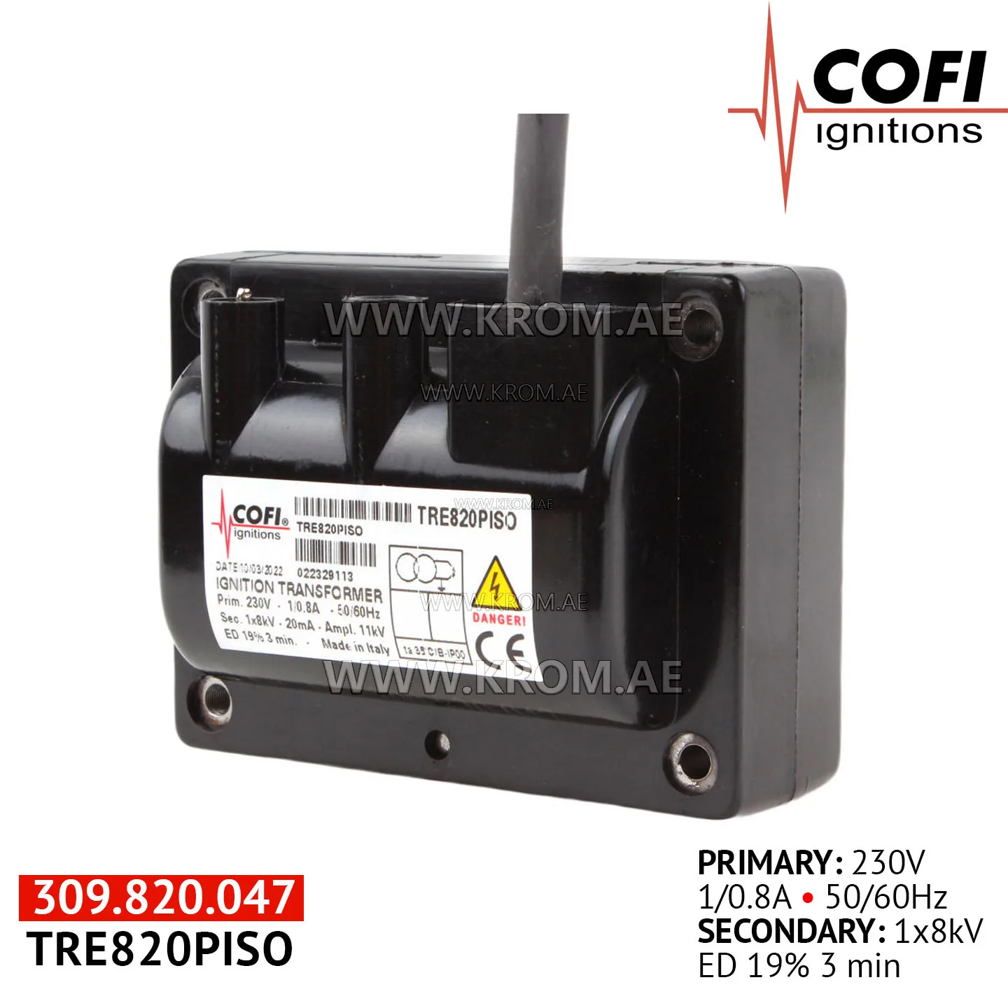 Cofi TRE820PISO ignition transformer