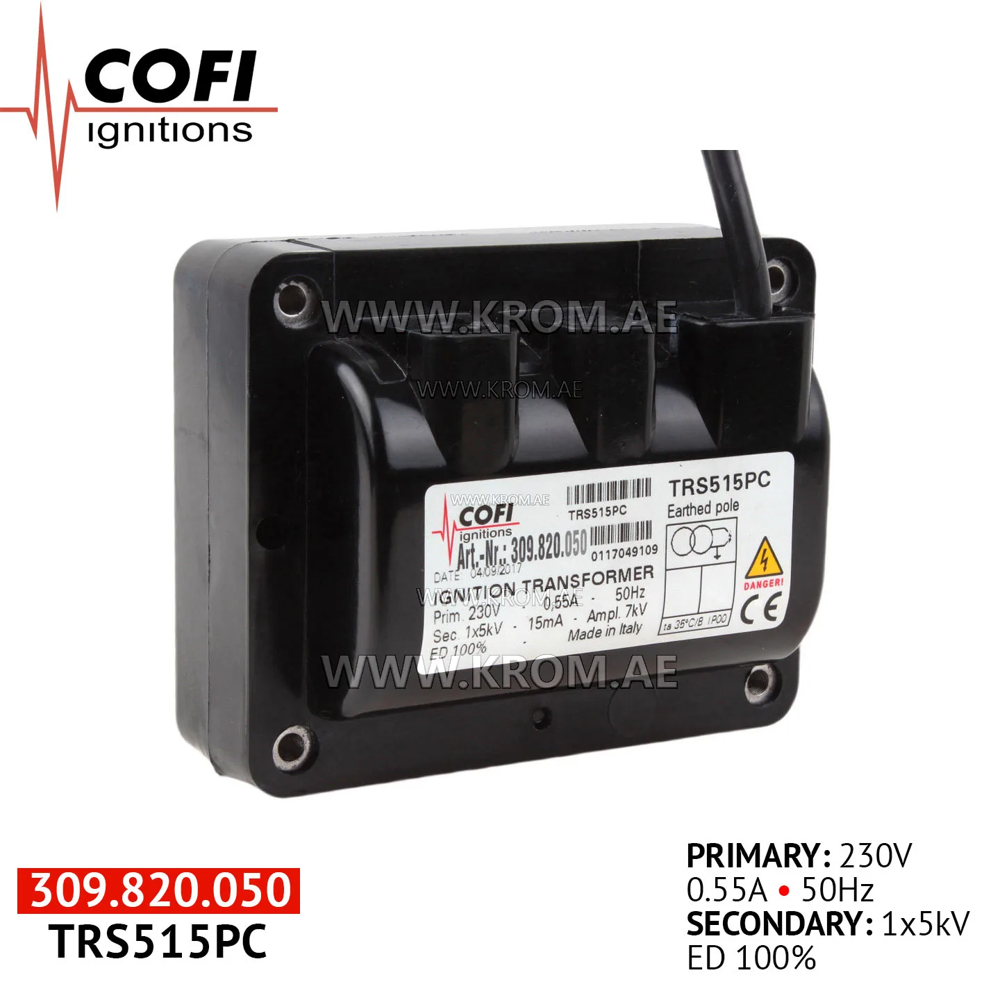 Cofi TRS515PC ignition transformer