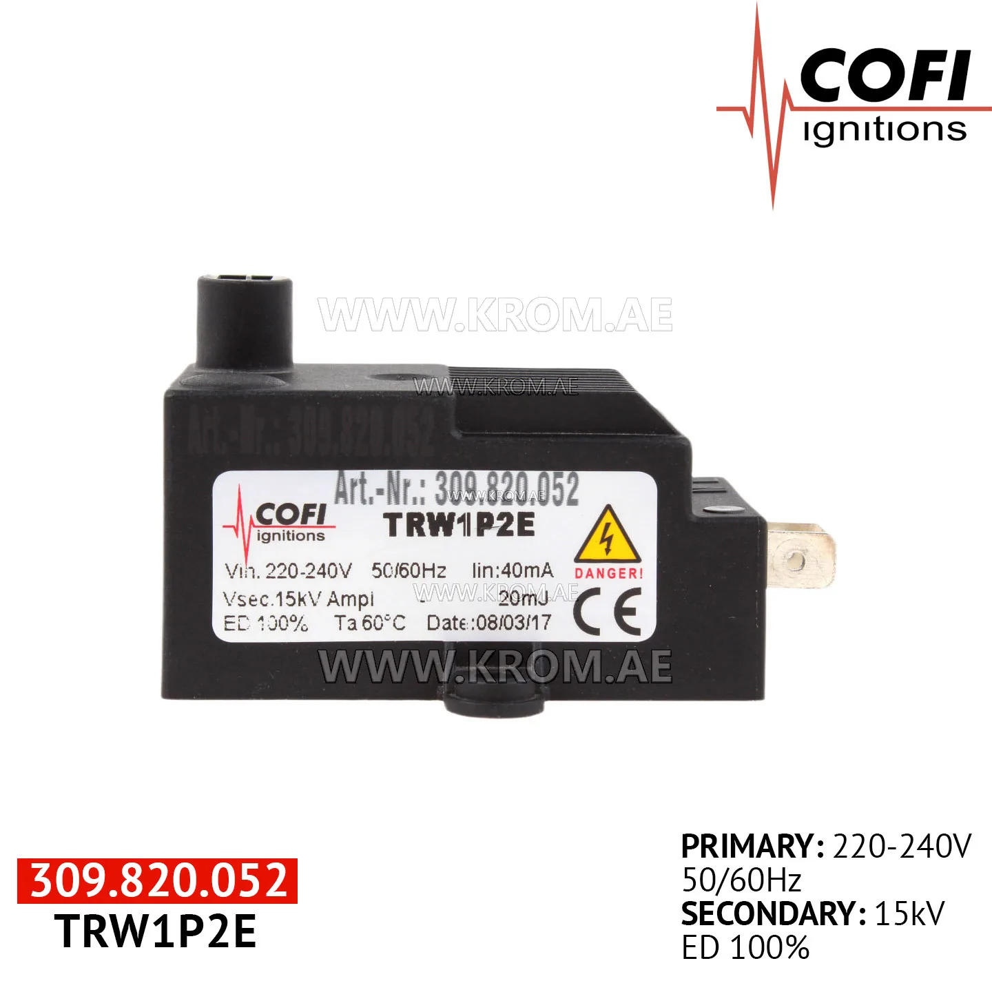 Cofi TRW1P2 ignition transformer