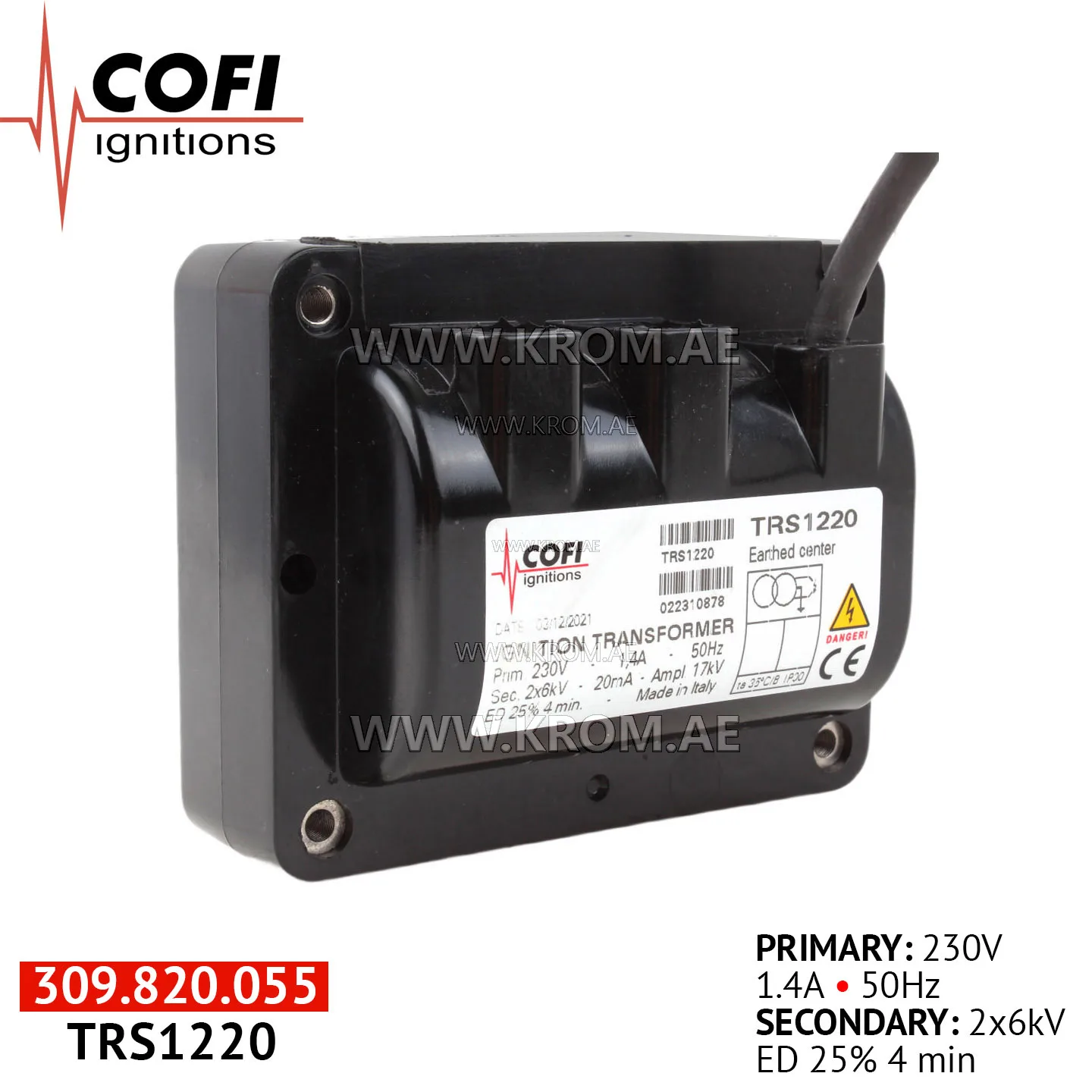 Cofi TRS1220 ignition transformer