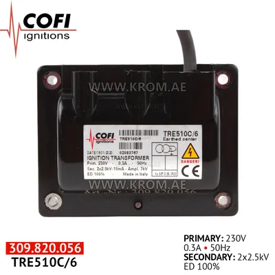 Cofi TRE510C/6 ignition transformer