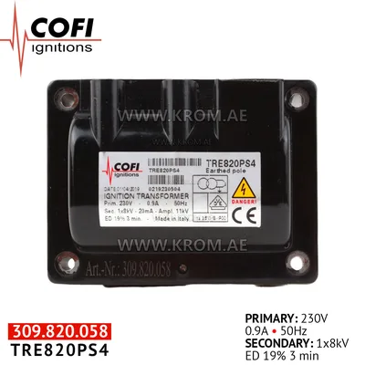 Cofi TRE820PS4 ignition transformer